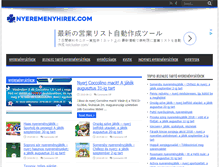 Tablet Screenshot of nyeremenyhirek.com